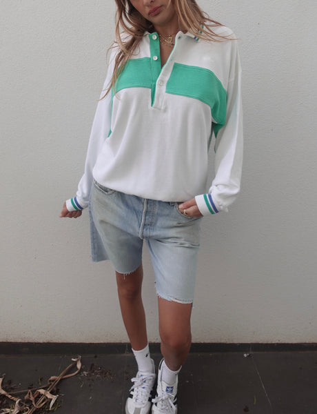 VINTAGE ADIDAS POLO SWEATER