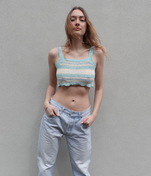 VINTAGE CROCHET CROP TOP