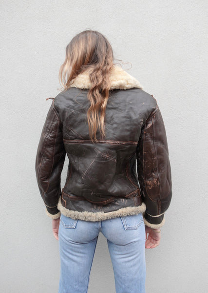 VINTAGE LEATHER PILOT JACKET