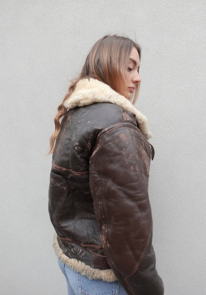 VINTAGE LEATHER PILOT JACKET