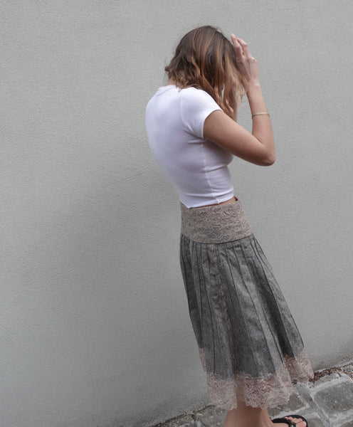 2000s MORGAN PLEAT SKIRT