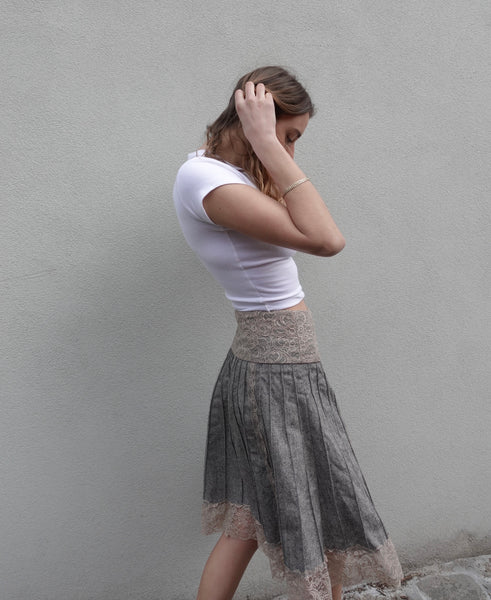 2000s MORGAN PLEAT SKIRT