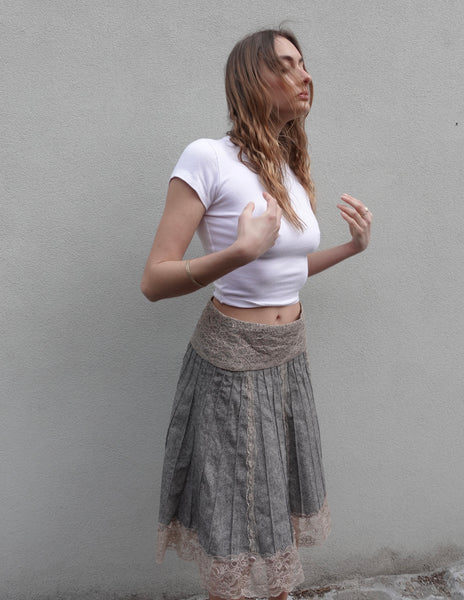 2000s MORGAN PLEAT SKIRT