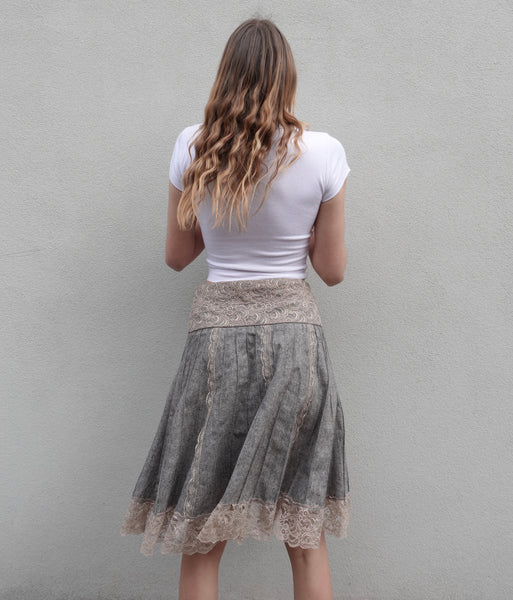 2000s MORGAN PLEAT SKIRT