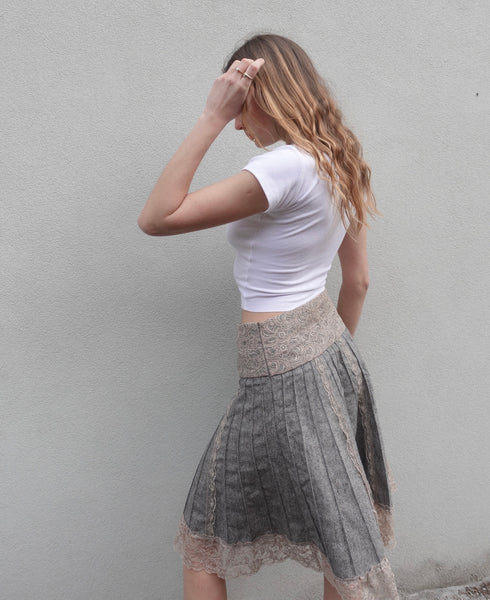 2000s MORGAN PLEAT SKIRT