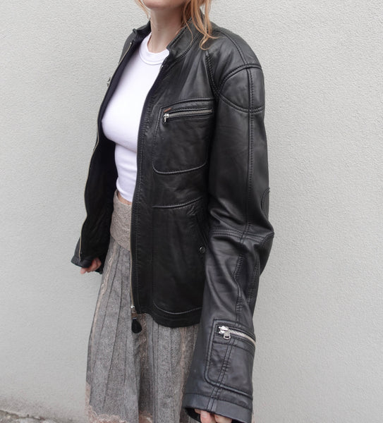 2000s DIESEL LEATHER MOTO JACKET