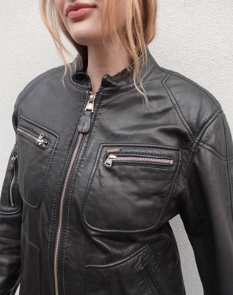 2000s DIESEL LEATHER MOTO JACKET