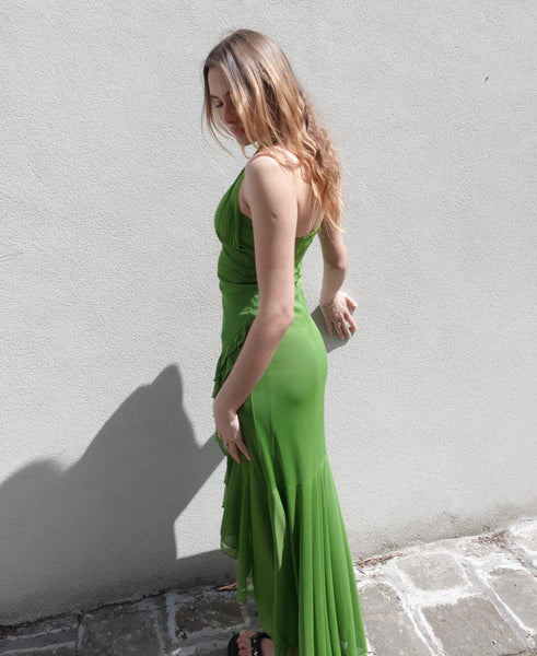 2000s HALTER MAXI DRESS