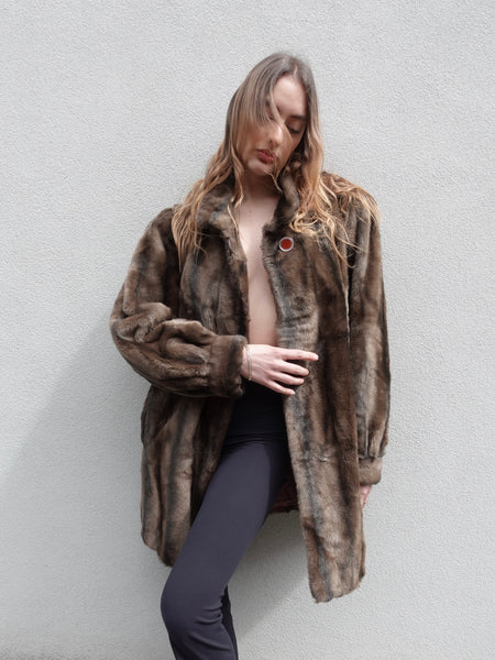 VINTAGE FAUX FUR JACKET