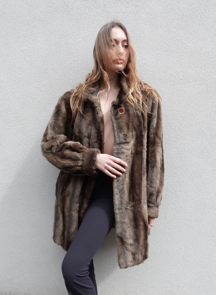 VINTAGE FAUX FUR JACKET