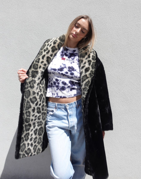 VINTAGE FAUX FUR COAT