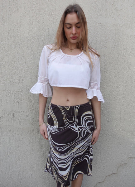 2000s PRINT SKIRT