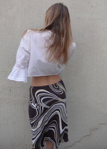 2000s PRINT SKIRT