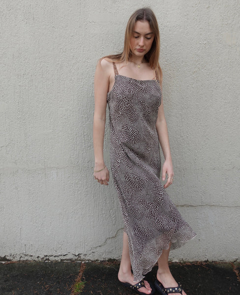 VINTAGE PRINT SLIP DRESS