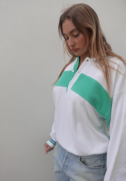 VINTAGE ADIDAS POLO SWEATER