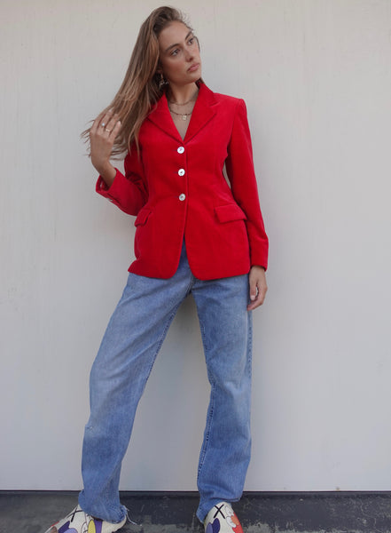 VINTAGE VELVET BLAZER