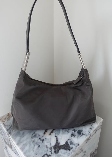 Vintage PRADA Nylon and Leather Shoulder Bag with Gold Hardware + |  Backroom Clothing | Los Angeles, CA