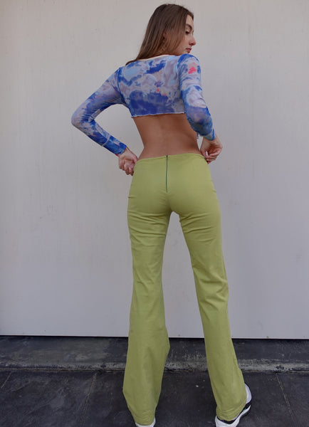 2000s LACE UP PANTS