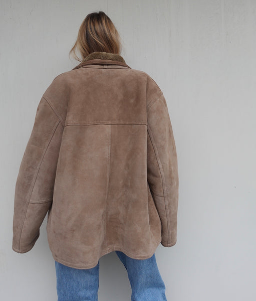 VINTAGE SUEDE SHEARLING JACKET