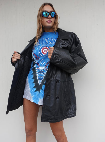 VINTAGE LEATHER TRENCH