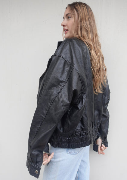 VINTAGE ITALIAN LEATHER BIKER JACKET