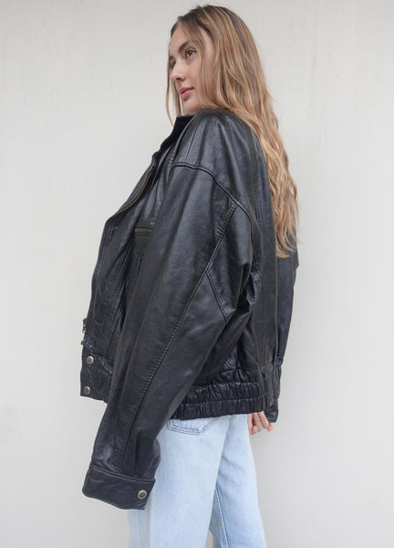 VINTAGE ITALIAN LEATHER BIKER JACKET