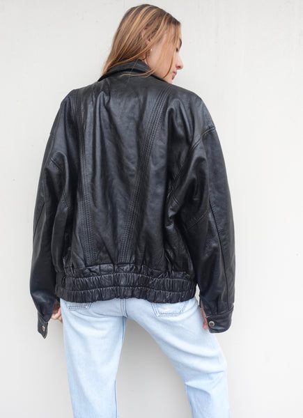 VINTAGE ITALIAN LEATHER BIKER JACKET