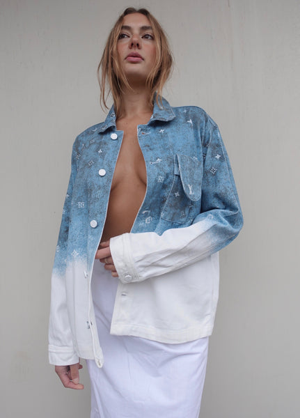 LOUIS VUITTON LOGO DENIM SHIRT