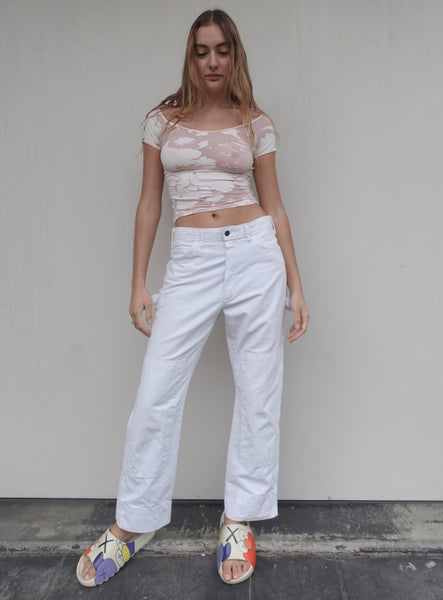 Y2K 'MORGAN DE TOI' MESH TOP